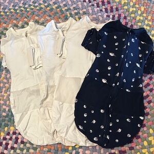 Snoo Baby Sleep Sacks for Snoo in White and Navy size Medium